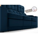 Ver imagem 7 de Sofá com Porta Copos e Carregador Usb Eureka 2,30m Assento Retrátil e Reclinável Velosuede