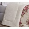 Coberdrom Casal Queen Winter 100% Algodão 01 Peça - Floral Vermelho - 2