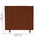 Ver imagem 3 de Cabeceira Estofada Líbia 160CM Queen Suede Terracota - D A DECOR