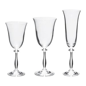 Jogo 18 Taças Angela Bohemia 56771 Transparentes