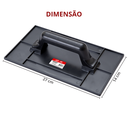 Ver imagem 3 de Desempenadeira de Pvc Lisa 14 X 27 Cm Preta Durín