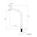 Ver imagem 7 de Torneira Slim Lavatório 45° Banheiro Metal Luxo 3020