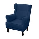 Ver imagem 1 de Poltrona de Amamentação Elisa Suede Azul Marinho