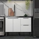 Ver imagem 1 de Gabinete de Cozinha Mdp 1,14 M – Elegância Moderna e Versatilidade:branco