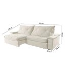 Ver imagem 6 de Sofá Apollo Linho 02 Módulos 80 Cm B25cm Meu Sofá Online A302 Linho Branco