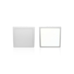 Painel Plafon Luminária Led Quadrado Sobrepor 18w 6500/3000k:branco - 2