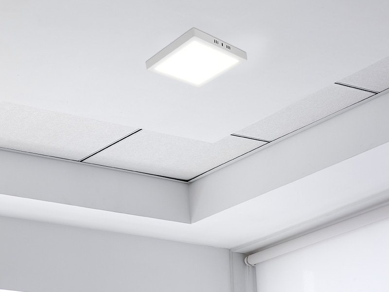 Painel Plafon Luminária Led Quadrado Sobrepor 18w 6500/3000k:branco - 4
