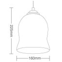 Ver imagem 3 de Pendente Cúpula de Vidro Elipse TD 3007 Taschibra