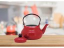 Ver imagem 2 de Chaleira Esmaltada Tradicional Vermelha 1500ml - Yazi