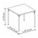 Ver imagem 2 de Mesa de Jantar Tubular 1545 Carraro
