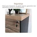Ver imagem 6 de Kit 2 Gaveteiros para Pasta Suspensa 4 Gavetas com Chave Tampo em Tamburato Artany