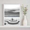 Ver imagem 1 de Quadro Rio de Janeiro Bicicleta em Copacabana 45x34cm:madeira Branca