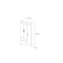 Ver imagem 4 de Guarda-Roupa Roupeiro 3 Portas 2 Gavetas Wind Demóbile