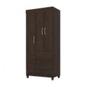 Ver imagem 3 de Guarda-Roupa Roupeiro 3 Portas 2 Gavetas Wind Demóbile