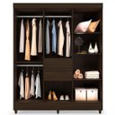 Ver imagem 3 de Guarda Roupa Casal 8 Portas Munique 82060 Ébano Touch Demóbile
