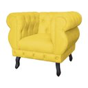 Ver imagem 5 de Kit 2 Poltronas Decorativa Sala Recepção Maya Suede Amarelo Lm Decor