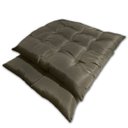 Ver imagem 1 de Kit 02 Almofadas Assento Futon Flat para Cadeira 40x40 Marrom Escuro