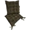 Ver imagem 4 de Kit 02 Almofadas Assento Futon Flat para Cadeira 40x40 Marrom Escuro