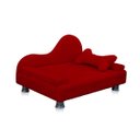 Ver imagem 1 de Mini Sofá Cama Divã Pet Cães e Gatos Orgânico Confortável e Reforçado Suede