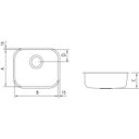 Ver imagem 2 de Cuba de Embutir para Cozinha Tramontina Retangular 40 BL Válvula de 3.1/2