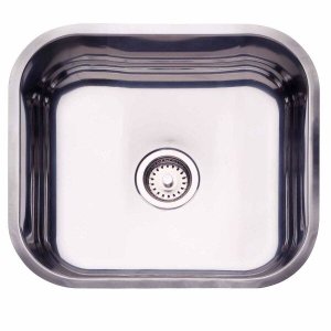 Cuba de Embutir para Cozinha Tramontina Retangular 40 BL Válvula de 3.1/2