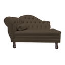 Ver imagem 1 de Recamier Sofá Direito Larissa 120cm Sala Corano Marrom - Incasa Decor