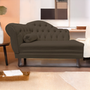 Ver imagem 2 de Recamier Sofá Direito Larissa 120cm Sala Corano Marrom - Incasa Decor