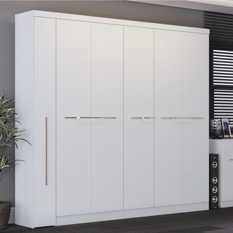 Guarda-Roupa Casal 6 Portas 6 Gavetas F546 Kappesberg