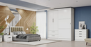 Ver imagem 7 de Guarda Roupa 3 Portas e 2 Gavetas C533 Kappesberg - Branco