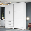 Ver imagem 6 de Guarda Roupa 3 Portas e 2 Gavetas C533 Kappesberg - Branco