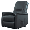 Ver imagem 1 de Poltrona Massagem Reclinável Pulse Domann Design Pu Preto C/ Controle Base Metal Sistema Power Lift