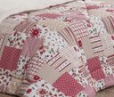 Ver imagem 3 de Coberdrom Casal Queen Winter 100% Algodão 01 Peça - Patchwork Vermelho