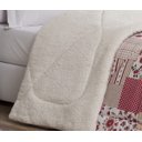 Ver imagem 2 de Coberdrom Casal Queen Winter 100% Algodão 01 Peça - Patchwork Vermelho