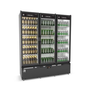 Auto Serviço Vanguard Extra Frio 3 Porta -5 ºc Asvef3ppb Branco Int. Preto Ext. 220v - Refrimate