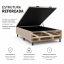 Ver imagem 6 de Box Baú Casal Nature Elite com Pistão a Gás e Estrutura Reforçada Bege