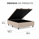 Ver imagem 3 de Box Baú Casal Nature Elite com Pistão a Gás e Estrutura Reforçada Bege