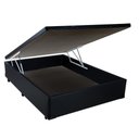 Ver imagem 7 de Cama Base Box Baú Casal Super Confort Sintético Preto + Colchão Casal Super Confort D33 28x138x188