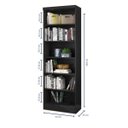 Ver imagem 3 de Estante para Livros 5 Prateleiras Linus Qmovi