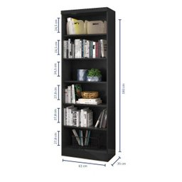 Estante para Livros 5 Prateleiras Linus Qmovi - 3