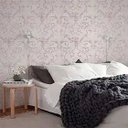 Ver mais imagens de Papel de Parede Arabesco Floral - Pp254-2 Rolo de 16m2