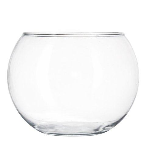Vaso de Vidro Redondo Tipo Aquário Gigante 9,8 Litros Premium Reforçado
