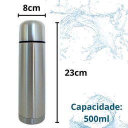 Squeeze Térmico de Inox 500 Ml Compacto Moderno e Eficiente - 5