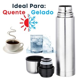 Squeeze Térmico de Inox 500 Ml Compacto Moderno e Eficiente - 2