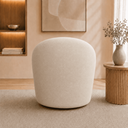 Ver imagem 3 de Poltrona Decorativa Yara Base Giratória Veludo Sala Estar Quarto Recepção Confortável