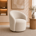 Ver imagem 4 de Poltrona Decorativa Yara Base Giratória Veludo Sala Estar Quarto Recepção Confortável