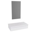 Ver imagem 1 de Conjunto Bancada e Espelheira Ktme802 Perffect Acetinado Branco Chess
