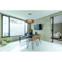 Lustre Pendente Madeira Ripado Redondo 30 Cm para Sala de Estar Sala de Jantar Cor Freijó - 4