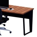 Ver imagem 4 de Mesa Escritório Diretor 1,80m X 0,70m Pés Metal 100% Mdf F5 Cor:nogal com Preto