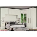 Ver imagem 1 de Quarto Casal Modulado Seletto 6 Peças (1 Armário Aéreo + 3 Guarda Roupas + 2 Complementos) Qcm68