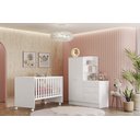 Ver imagem 5 de Guarda Roupa com Comoda Infantil Lecco Branco